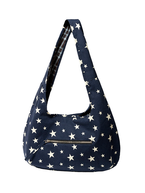 LSC REVERSIBLE STAR SHOULDER BAG (NAVY)