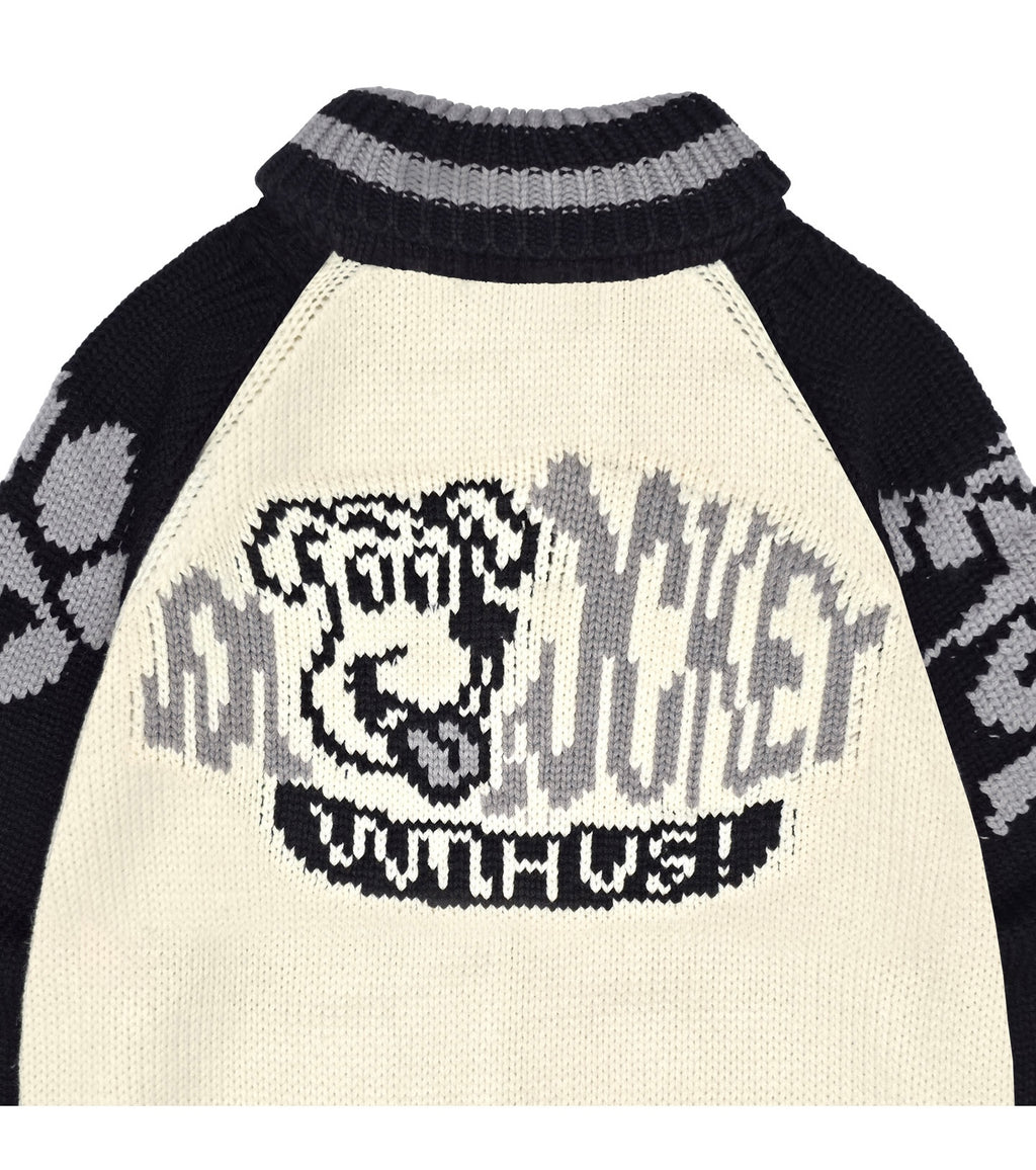 BOWWOW COWICHAN CARDIGAN [IVORY]