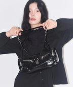 ILLIGO RUBY STUD SHOULDER BAG - BLACK