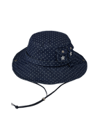 aeae SAFARI BUCKET HAT / MID BLUE