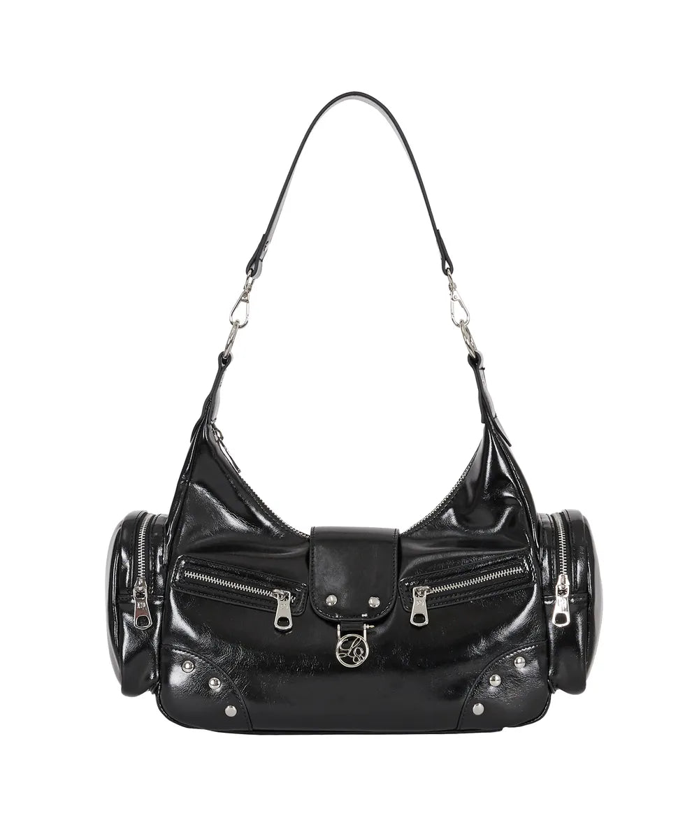 ILLIGO RUBY STUD SHOULDER BAG - BLACK