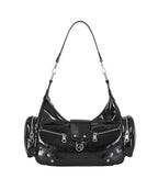 ILLIGO RUBY STUD SHOULDER BAG - BLACK