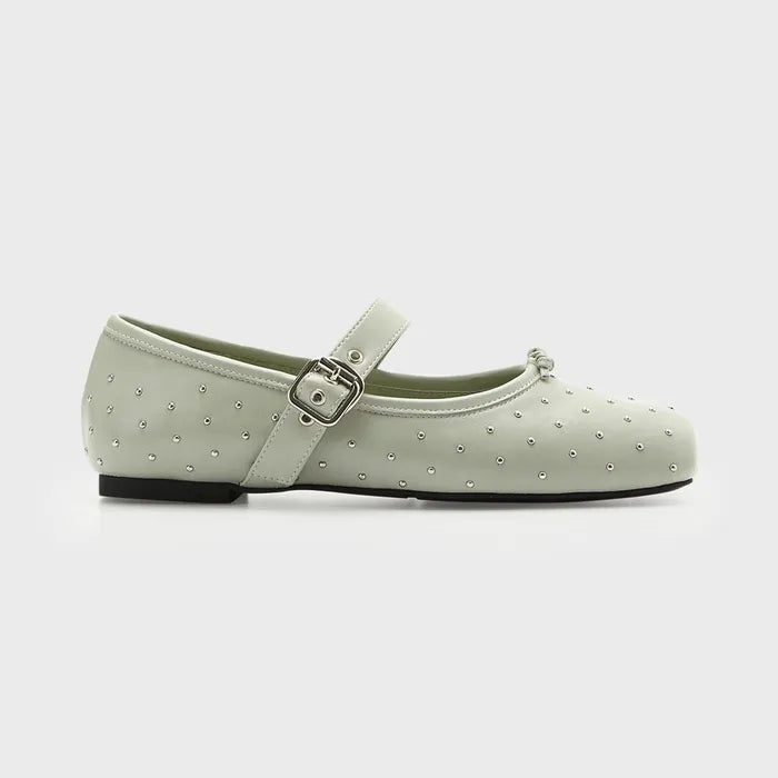 PAES Metal Stud Mary Jane - Mint