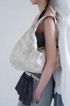 DEPC EYELET LEATHER BAG (WHITE)