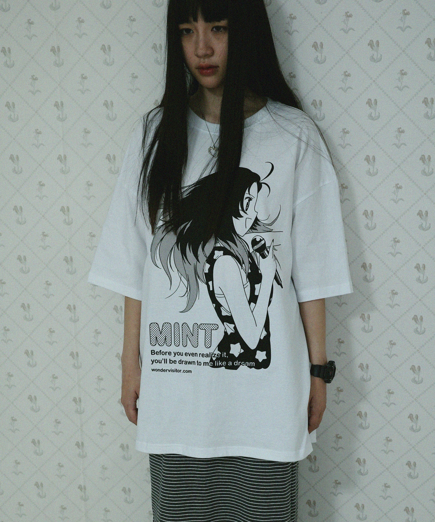 WONDERVISITOR MINT OVERFIT T-SHIRT / 2COLORS