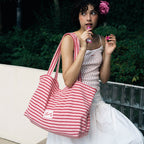 Heeari Poolside Daily Beach Big Bag - Pink Stripe