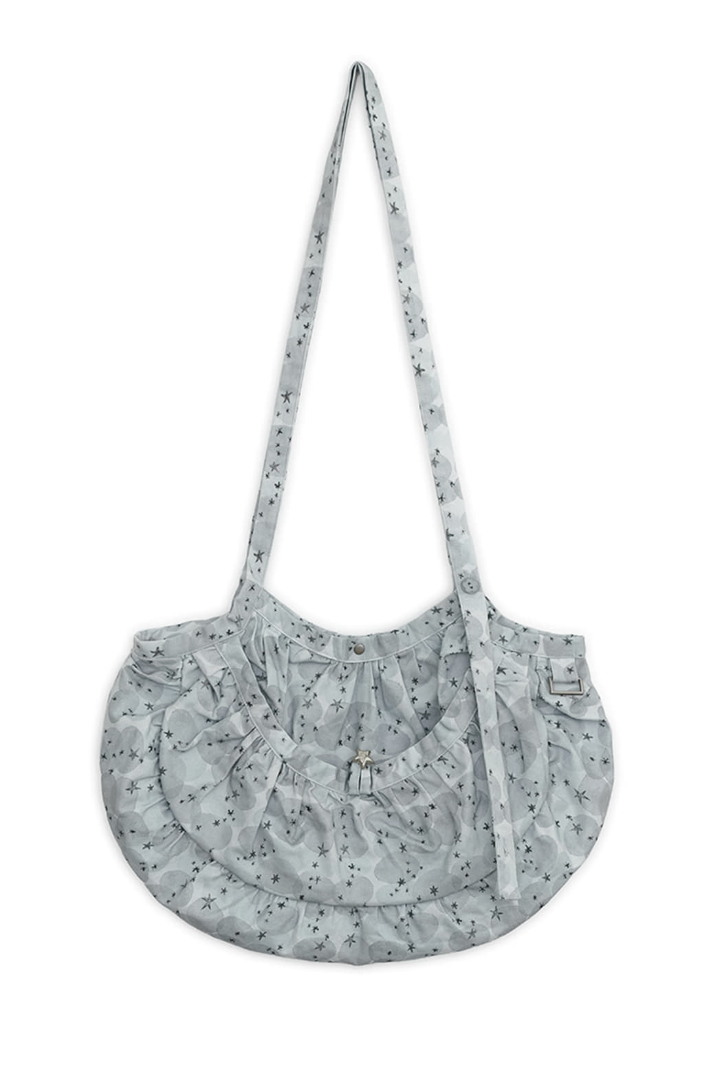 hugyourskin Stardust printed cross bag (Graish blue)