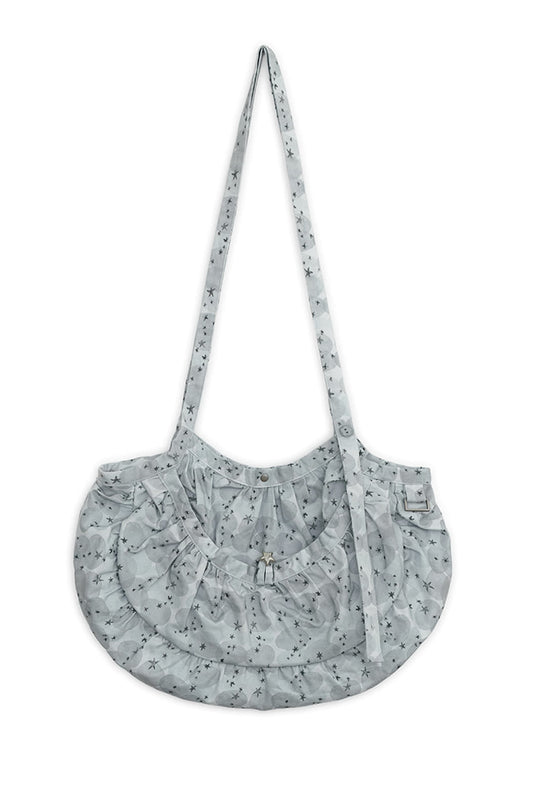 hugyourskin Stardust printed cross bag (Graish blue)