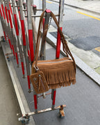 FINDKAPOOR MONO FRINGE BAG 24 - CAMEL