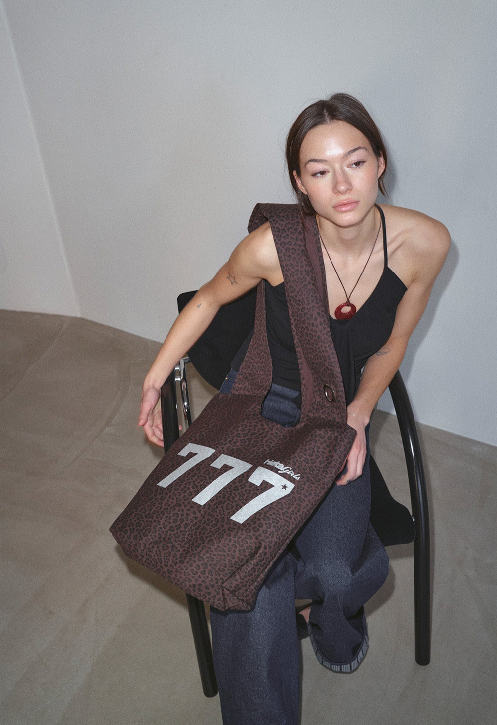 HIETA 777ANGELS BAG / BROWN LEOPARD