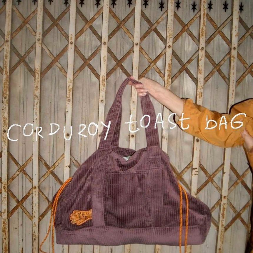 Corduroy Toast Bag🍞 - Wine Redwood🌳🍄