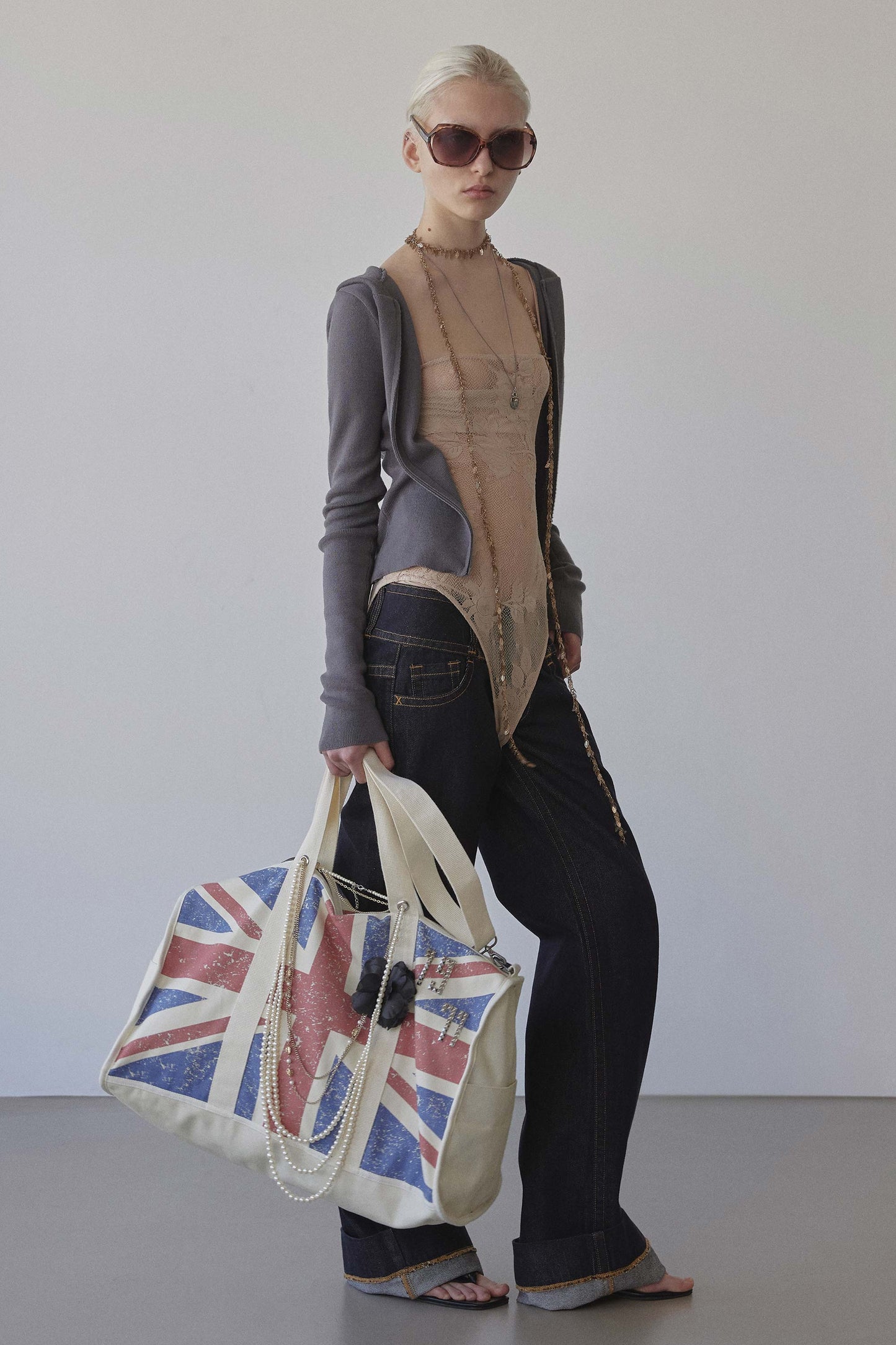 Sculptor Naughty Girl Tote Bag Union Jack