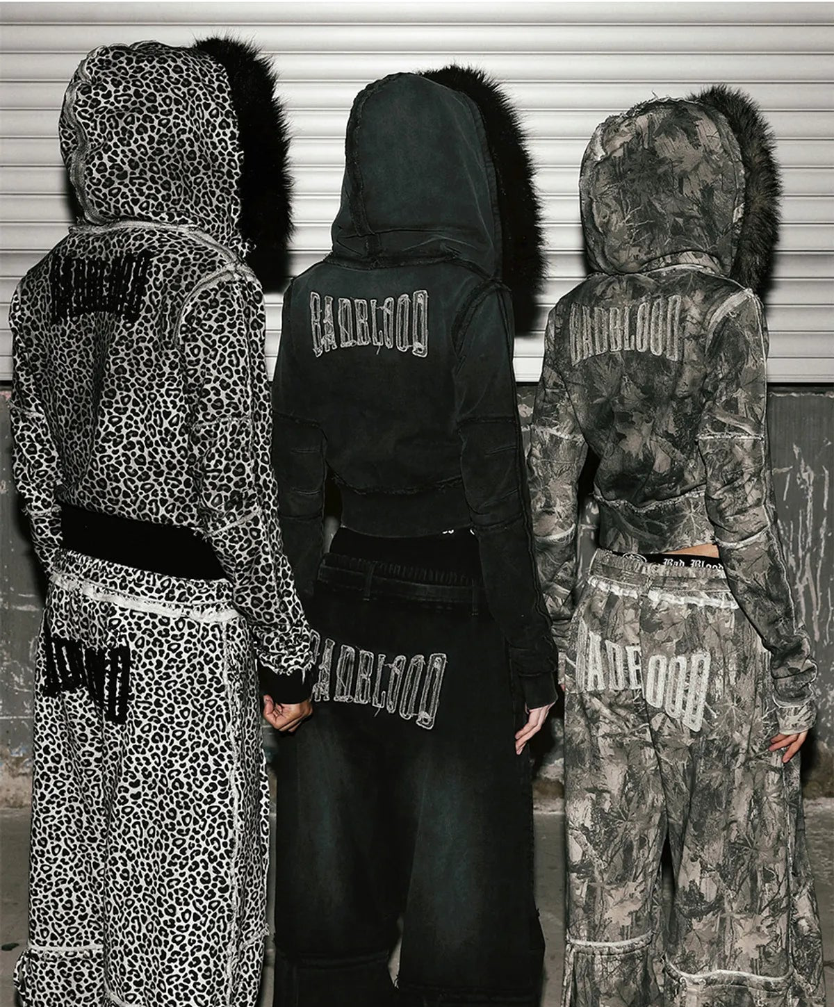 Low Edge Detachable Fur Hood Zip-Up Slim Fit - Light Real Tree