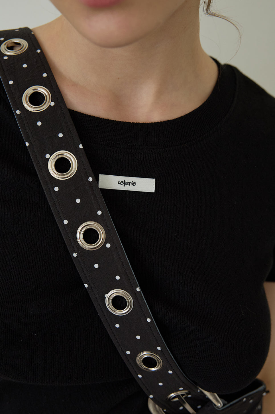 LETERIE BUCKLE REVERSIBLE SHOULDER BAG_4COLORS