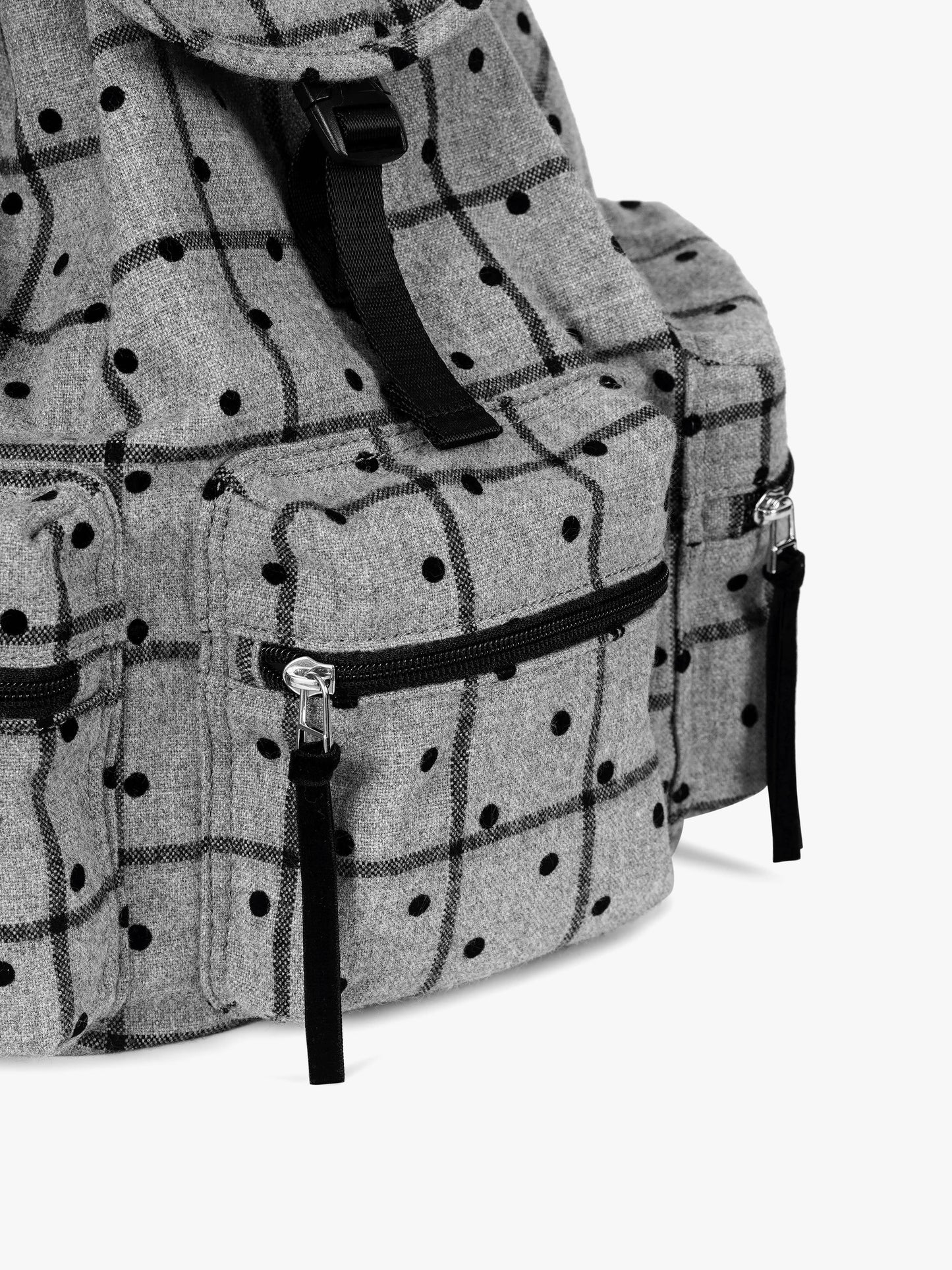 BERRY POCKET BACKPACK LARGE - DOT GREY