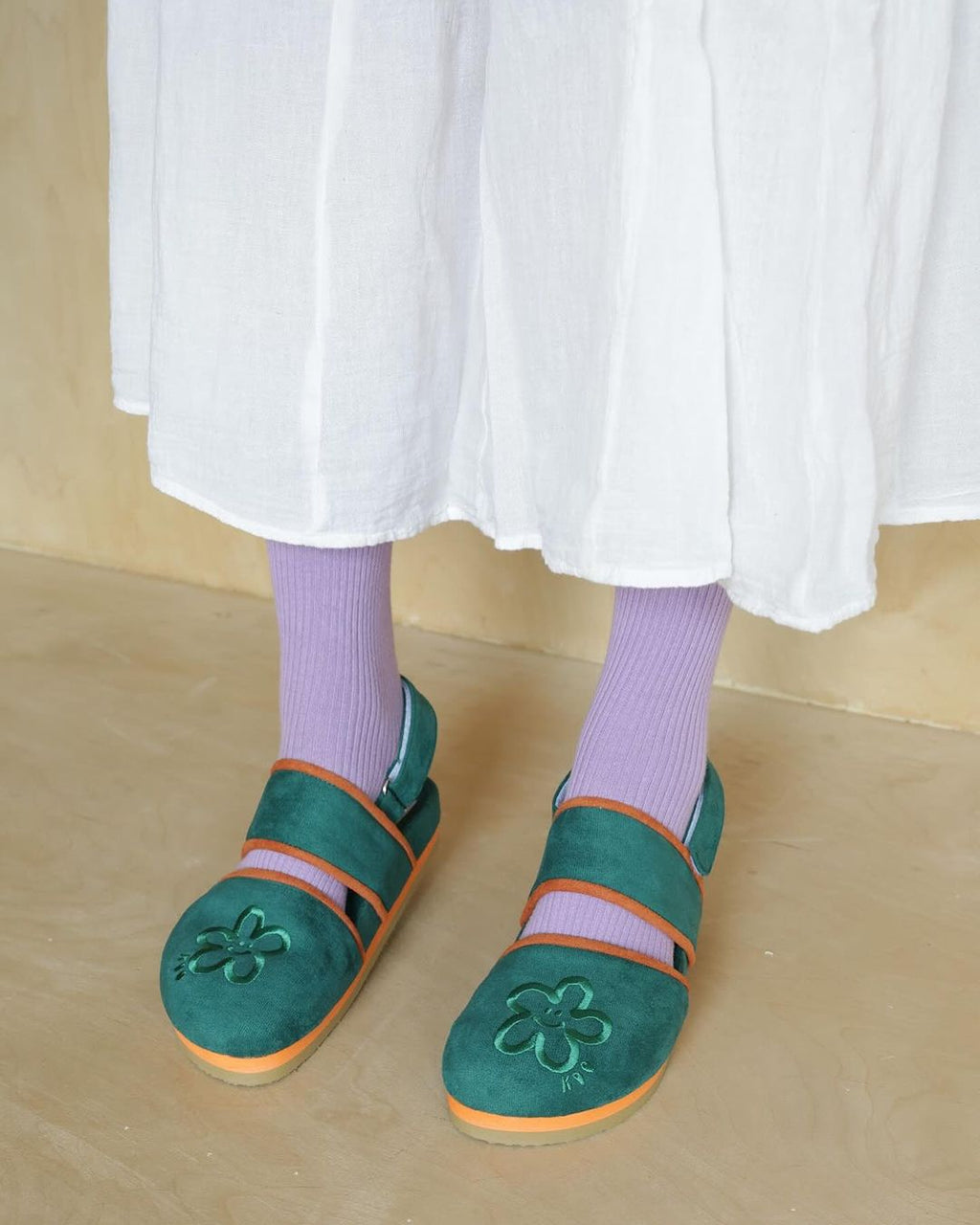 Flower Sandals🌻✨ - seaweed (Size 35~45 avilable)