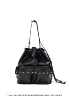 DEINET 5-WAY STUD POCKET MULTI BAG IN BLACK