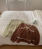 J'eu Rowney Lace Sleeping Pajama Set 4colors