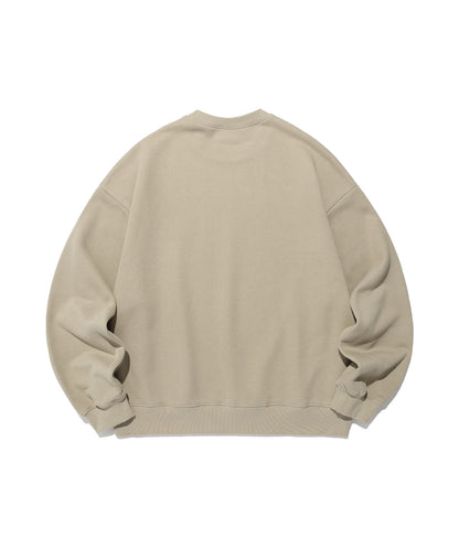 niceghostclub 3STARS HALFTONE LOGO SWEATSHIRT [BEIGE]