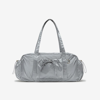 NB New Balance Glossy Ribbon Duffle Bag / Silver