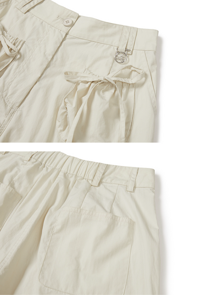 ILLIGO Two-Tuck Pocket Cargo Pants / cream