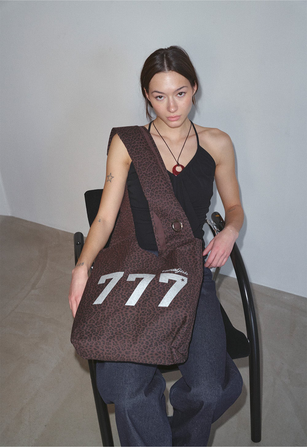 HIETA 777ANGELS BAG / BROWN LEOPARD