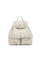 DEINET D & FRIENDS STUD POCKET BACKPACK IN IVORY