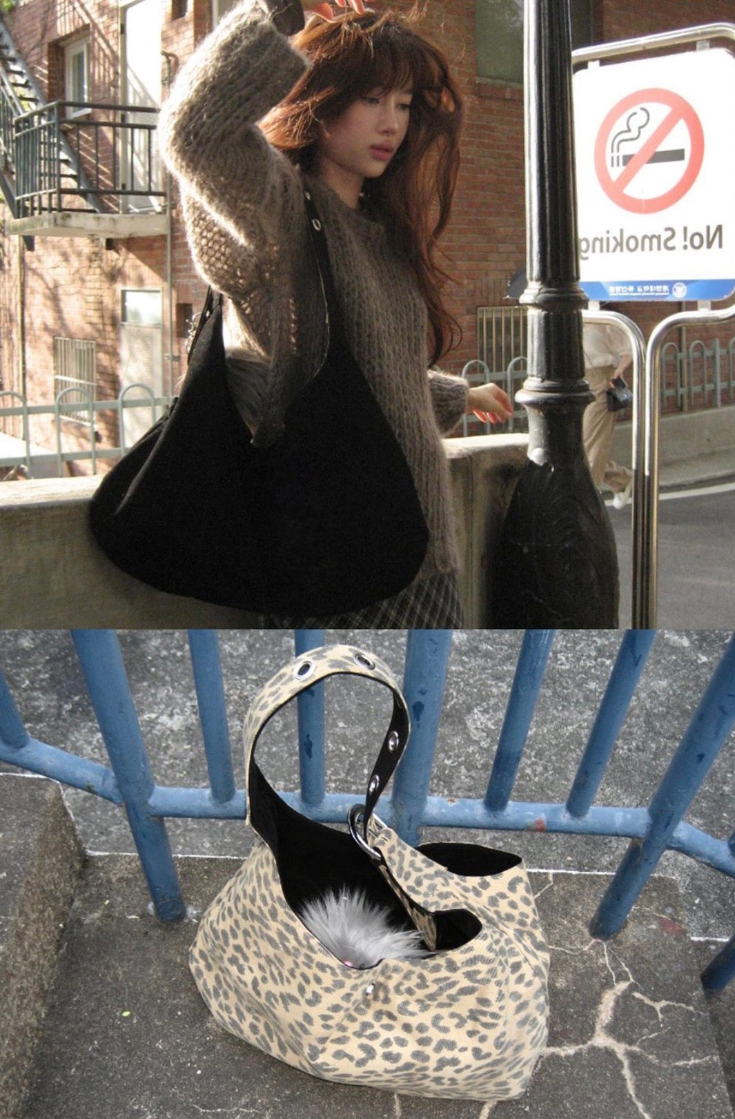 LETERIE SUEDE BUCKLE REVERSIBLE SHOULDER BAG_3COLORS