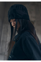 AAKAM Vintage Graphic Jacquard Beanie (Black)