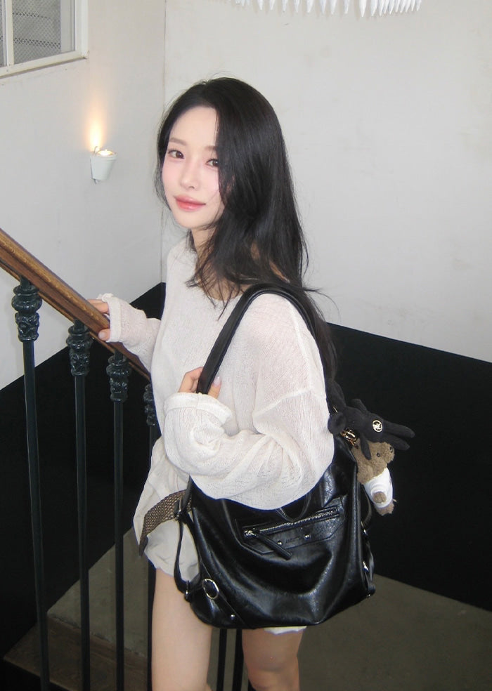 ANC 2-WAY ZIPPER BAG_BLACK