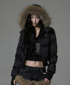 [GILA ARCHIVE] Fur Hood Light Padded Jacket - 2 Colors