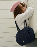 Heeari Aurora Shirring Duffel Bag / navy