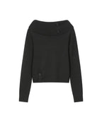 [Miseki SEOUL] Button Off Shoulder Knit - 2 Colors