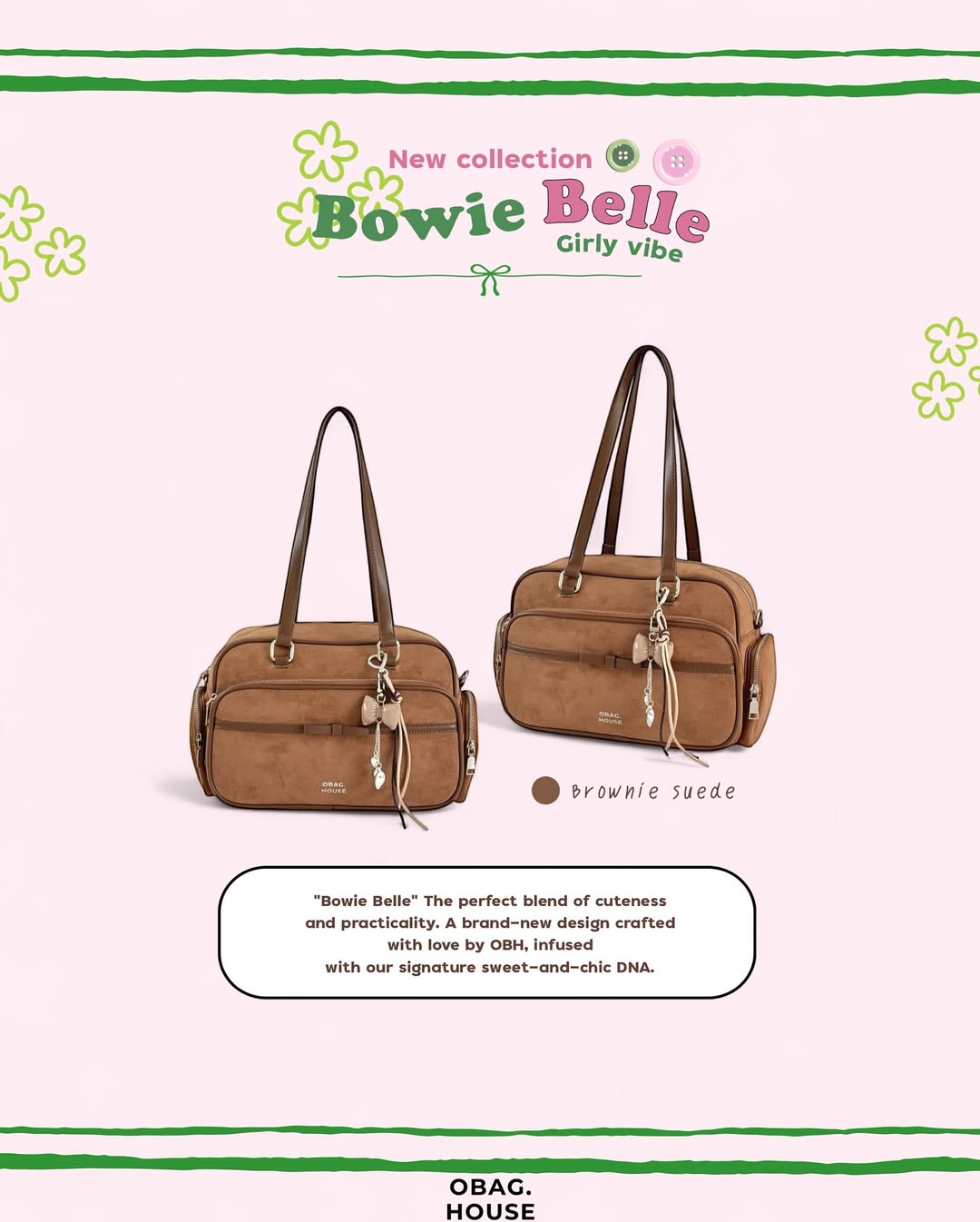 [New-in💓] [獨家代理🎀] Bowie Belle Shoulder Bag / 6colors
