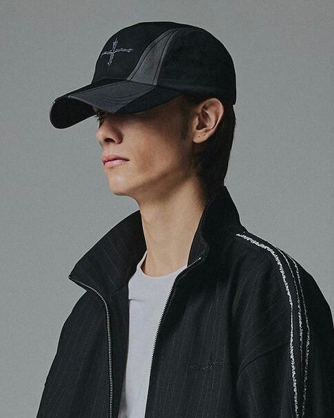 NOT4NERD Cross Symbol Incision Nylon Camp Cap / Black