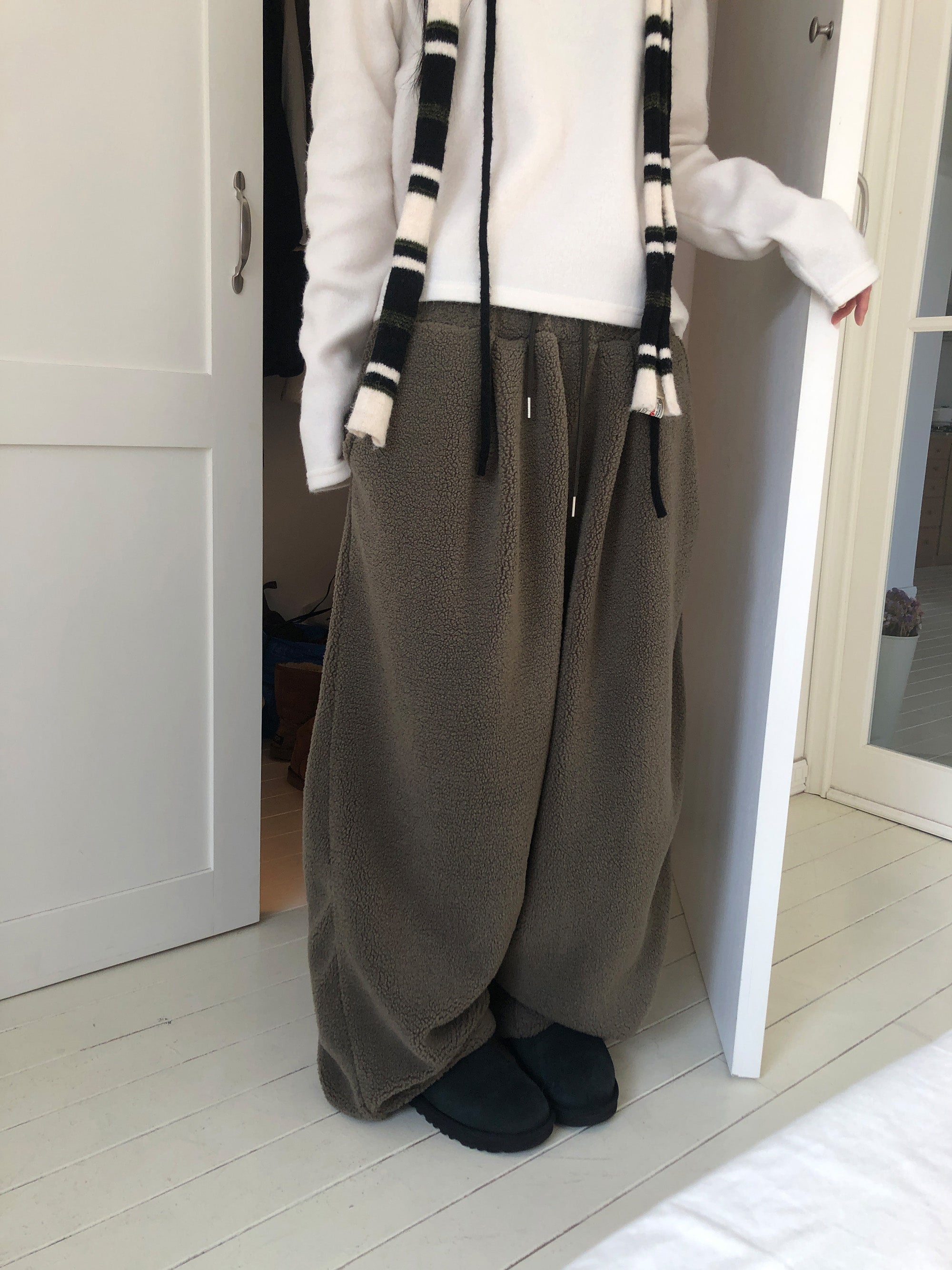 SOFT PILE PANTS - 4 COLORS