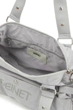 DEINET LOGO DUFFLE MINI BAG IN GREY