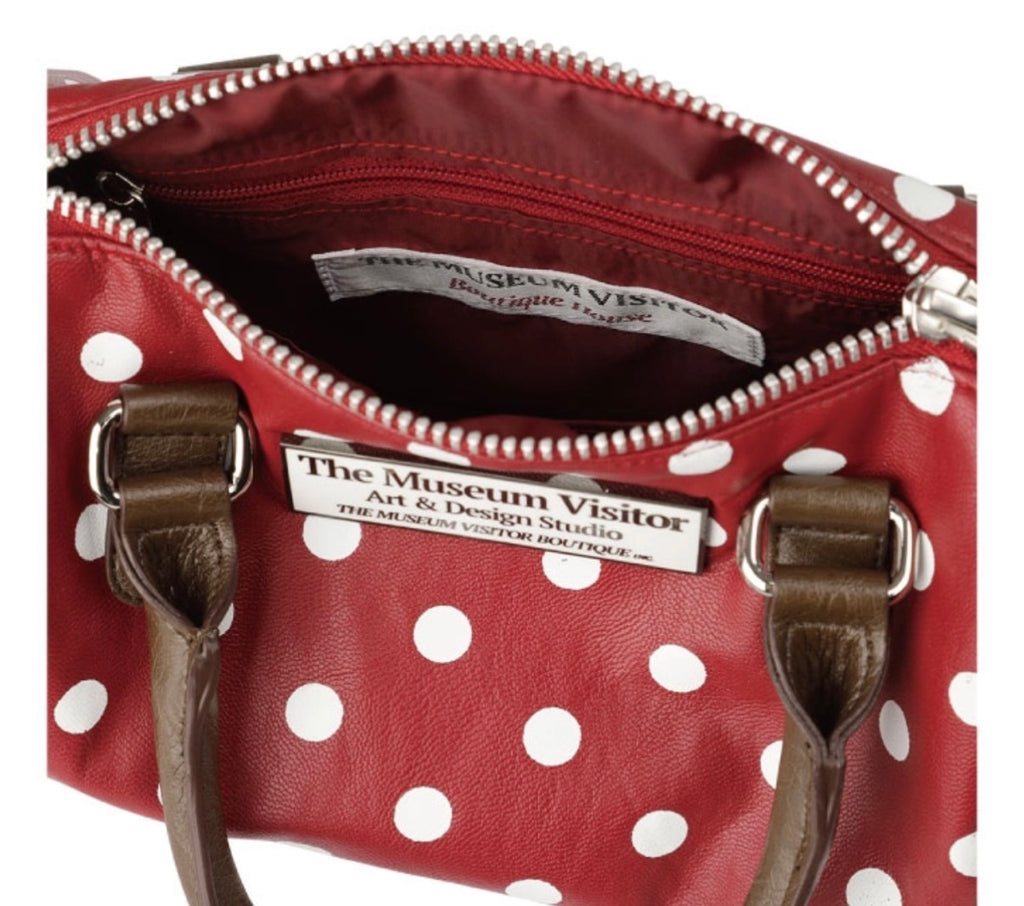 TMV X DEINET DOT BOSTON BAG (WINE)