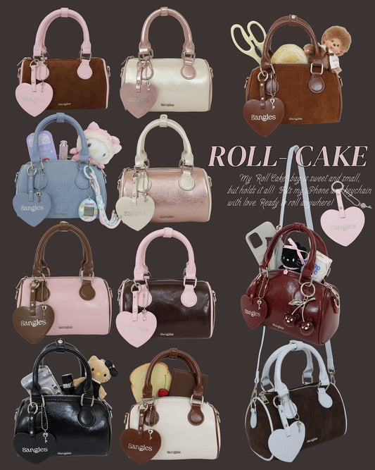 Mini Roll-Cake Handbag / Crossbody Bag - 7colors