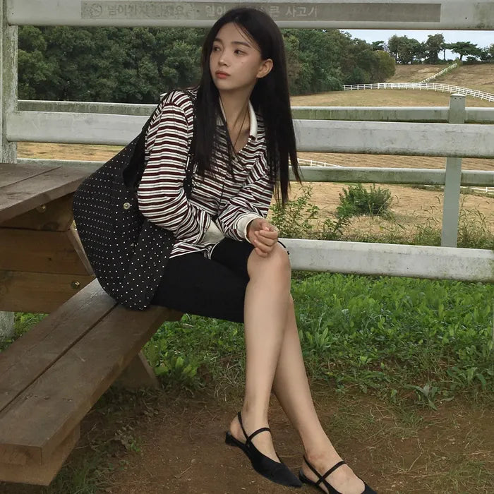 LETERIE BUCKLE REVERSIBLE SHOULDER BAG_4COLORS