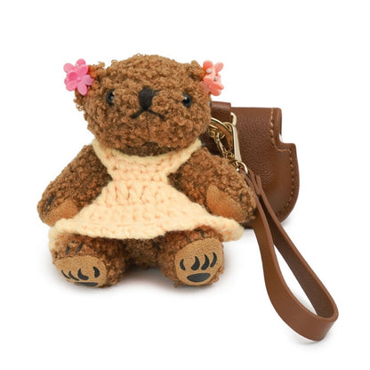 BEARPAW Bear Doll AirPods Case / Brown Mauna