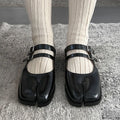 PAES Double Buckle Mule - Black