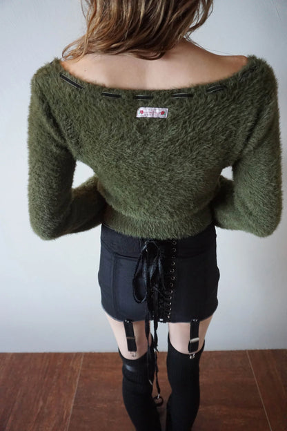 Angora Cardigan Khaki