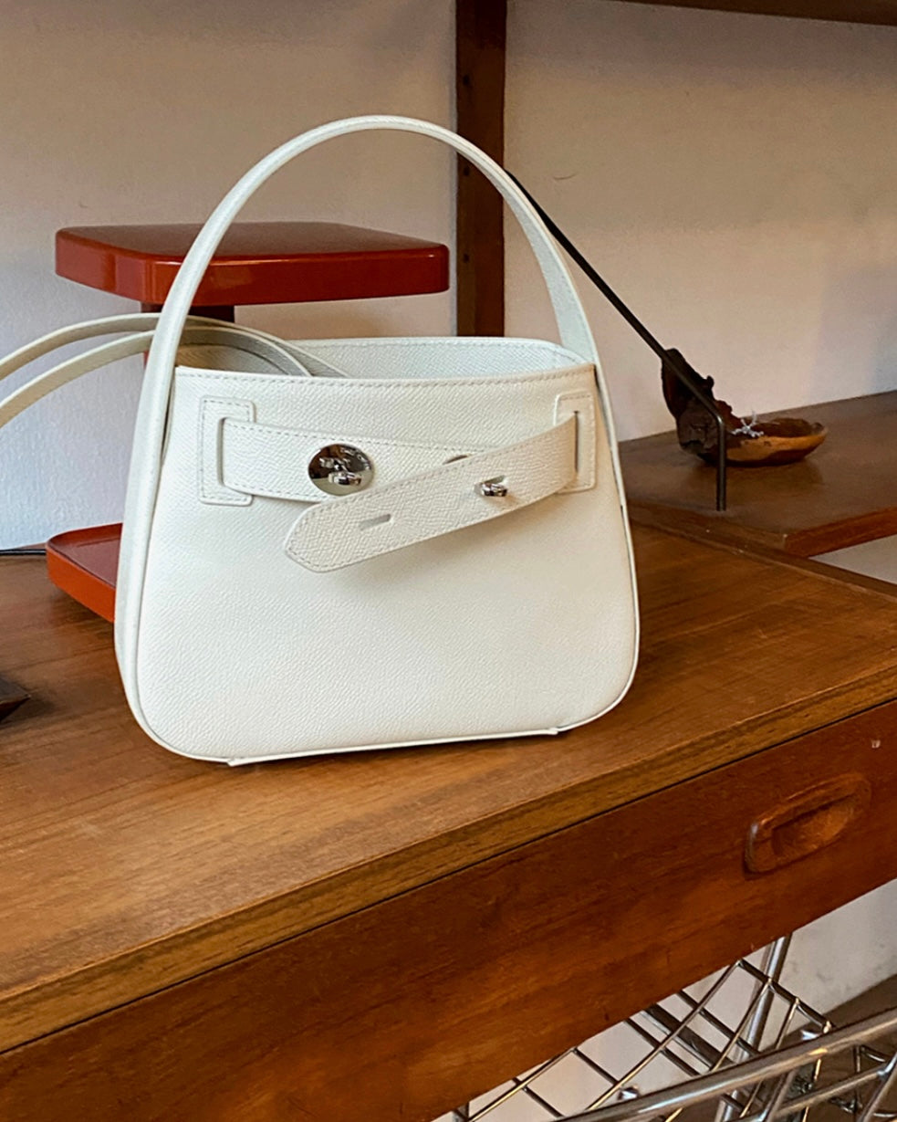 [100%牛皮] THE OFTN TILT / CREAM IVORY S