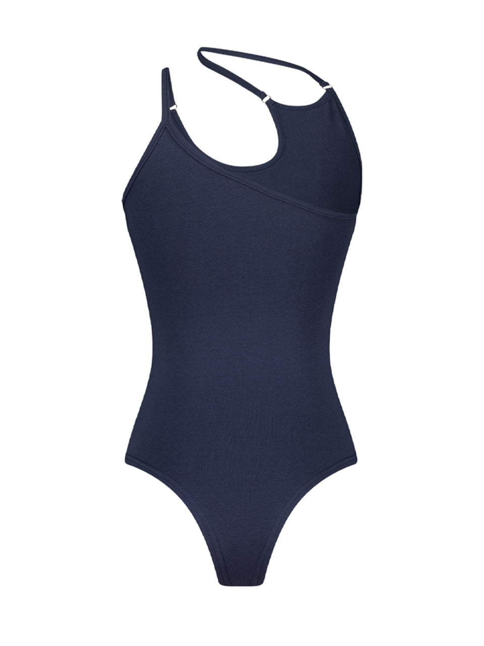 [asif calie] EMBROIDERY STRAP BODY SUIT DARK NAVY