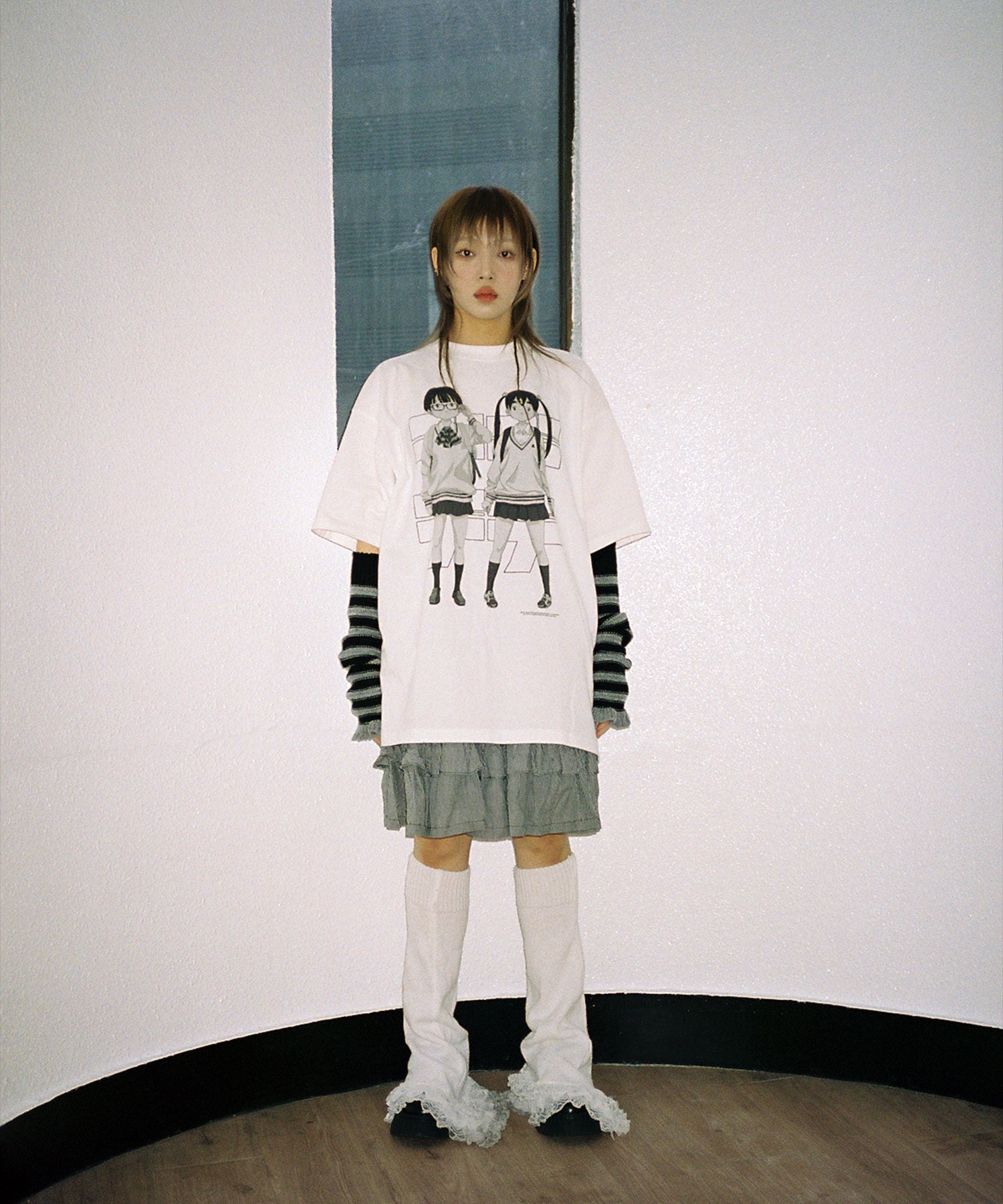 niceghostclub DEDEDEDE PROLOGUE BIGBIG TEE [WHITE]