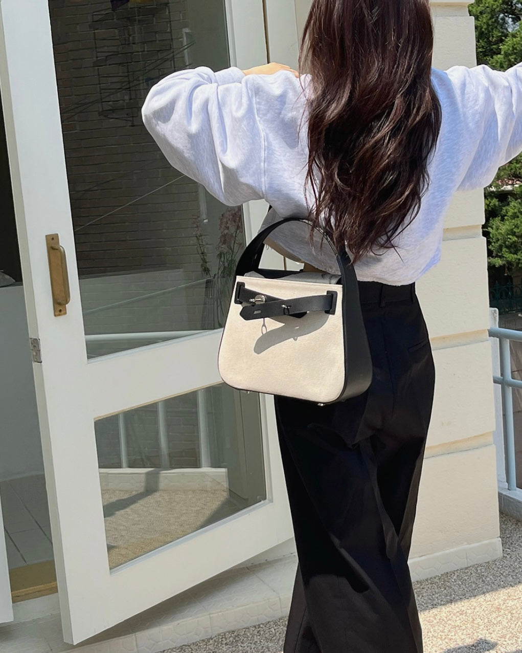 [100%牛皮] THE OFTN TILT / BLACK x CANVAS