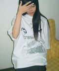 WONDERVISITOR DECOMPOSITION OVERFIT T-SHIRT / WHITE