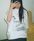 WONDERVISITOR DECOMPOSITION OVERFIT T-SHIRT / WHITE