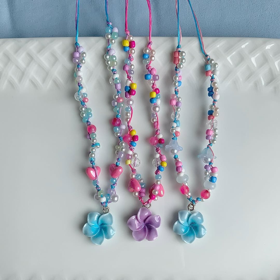 abbie.acc Floral Shine Necklace / 5colors